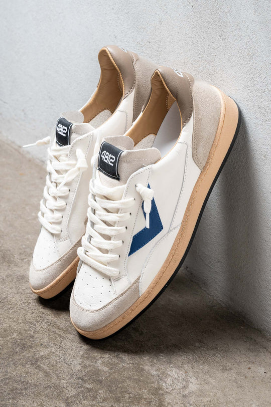 4b12 Bianco/blu Uomo