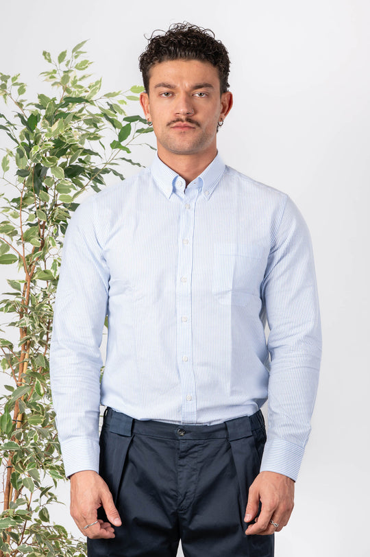 Bastoncino Bianco/azzurro Uomo