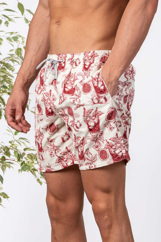 Saint Barth Beige/rosso Uomo